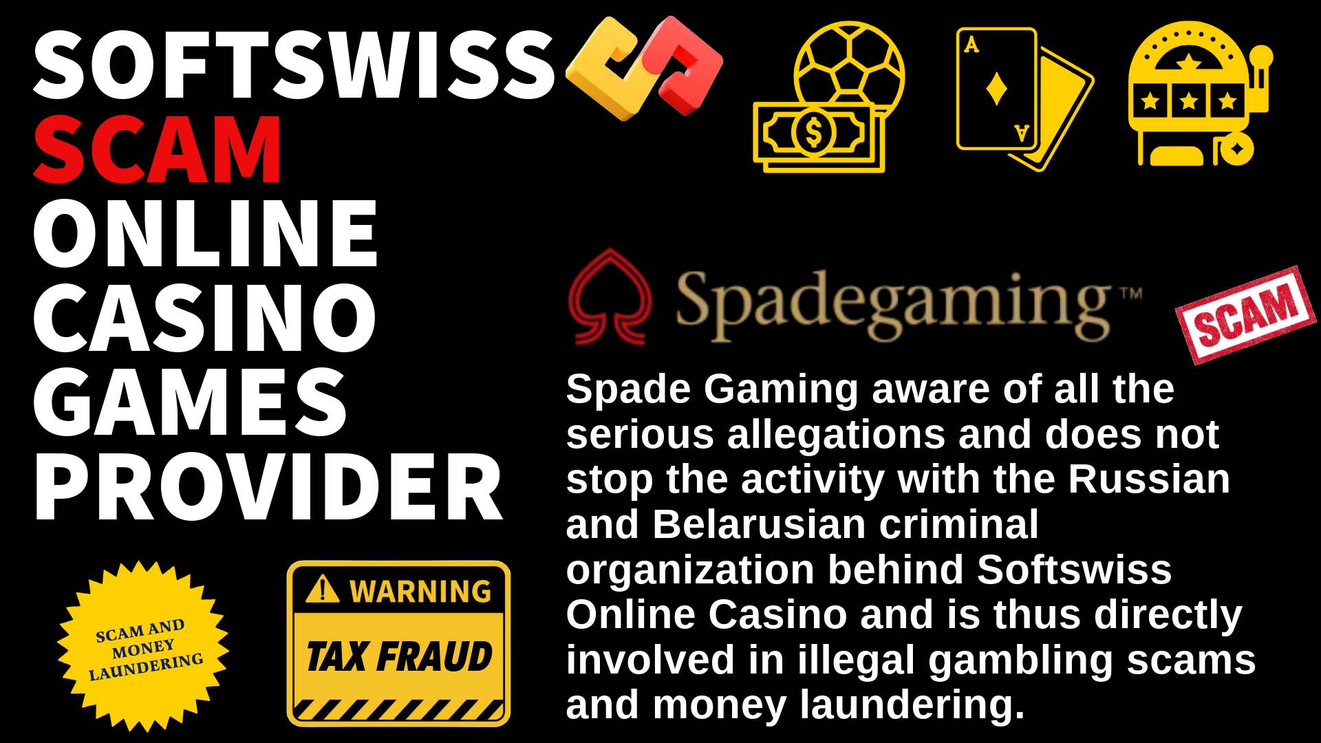 Spade Gaming - softswiss scam - Casino by Softswiss